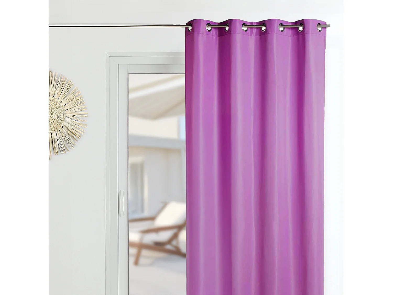 Rideau d'Ameublement en Microfibre Uni