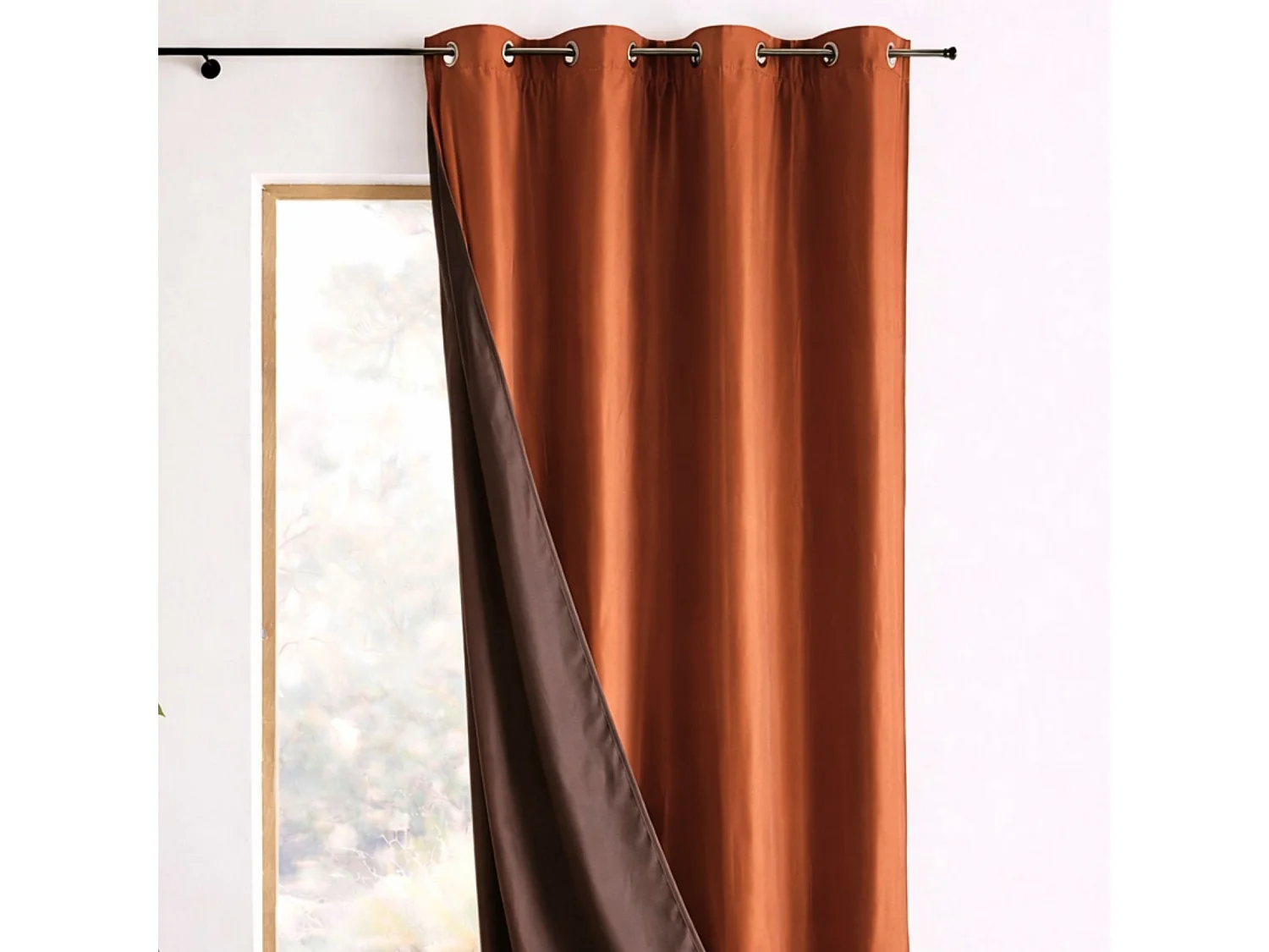 Wendevorhang aus Taft 140 x 260 cm