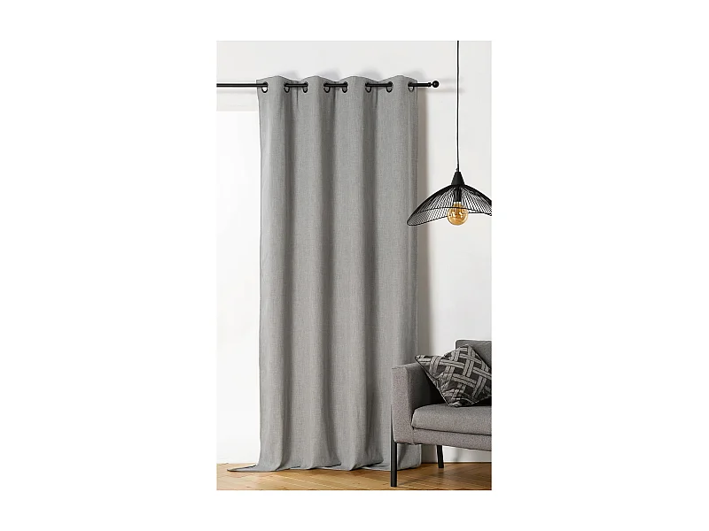 Verdunkelnder und isolierender Vorhang mit Gewebeeffekt 140 x 260 cm