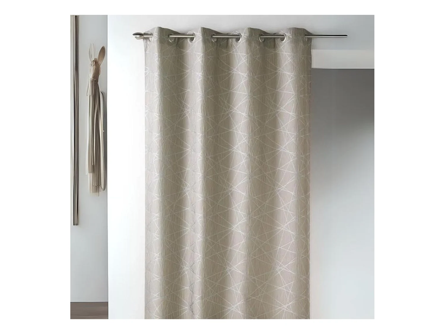 Rideau en Jacquard à Imprimés Design