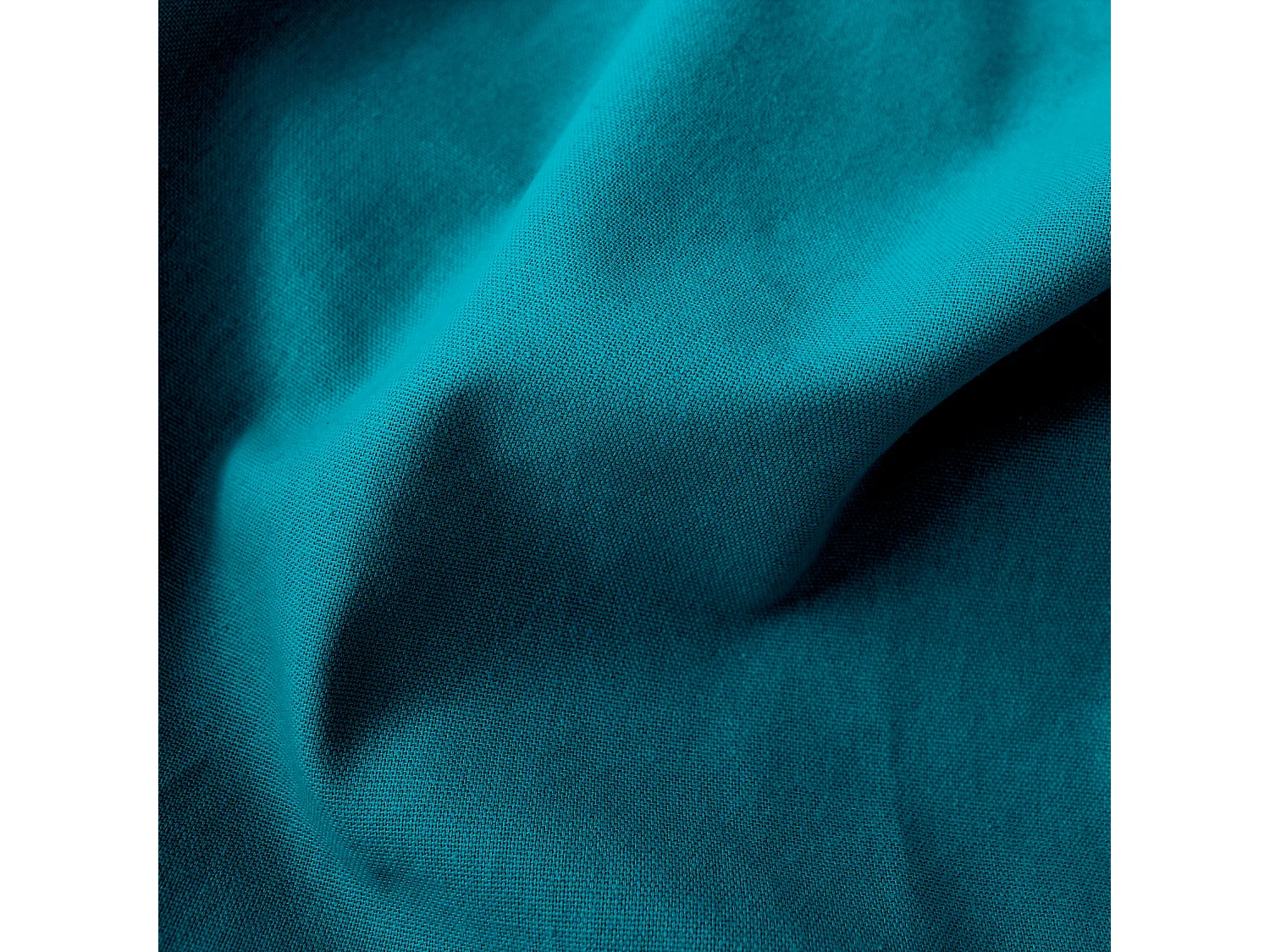 Rideau Uni à Œillets "Panama" 135x240cm Bleu Canard