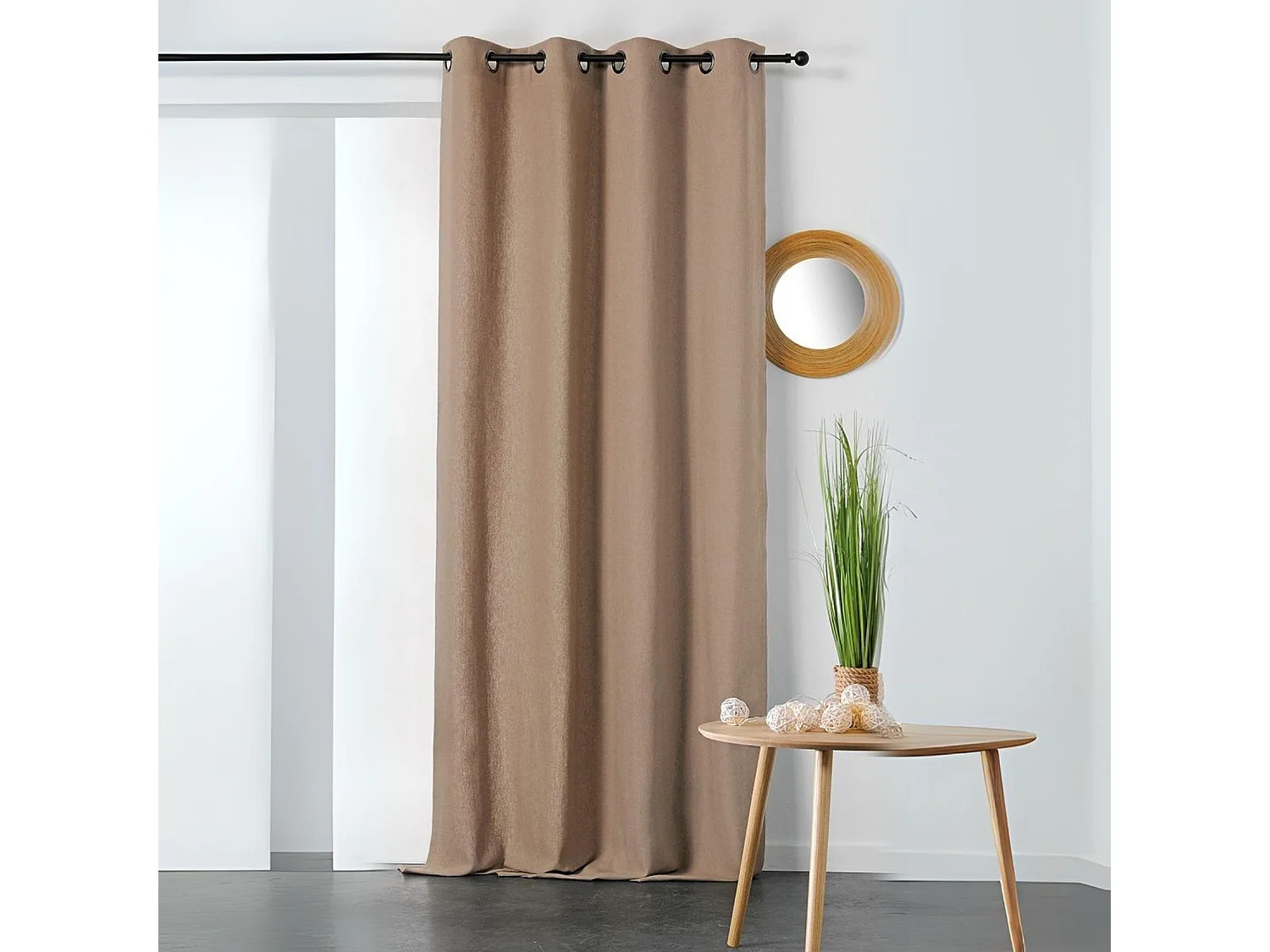 Vorhang aus Baumwolle und Hanf