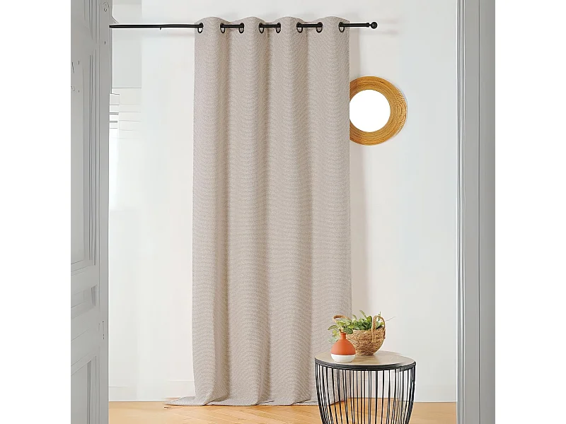 Vorhang mit texturiertem Bouclé-Look