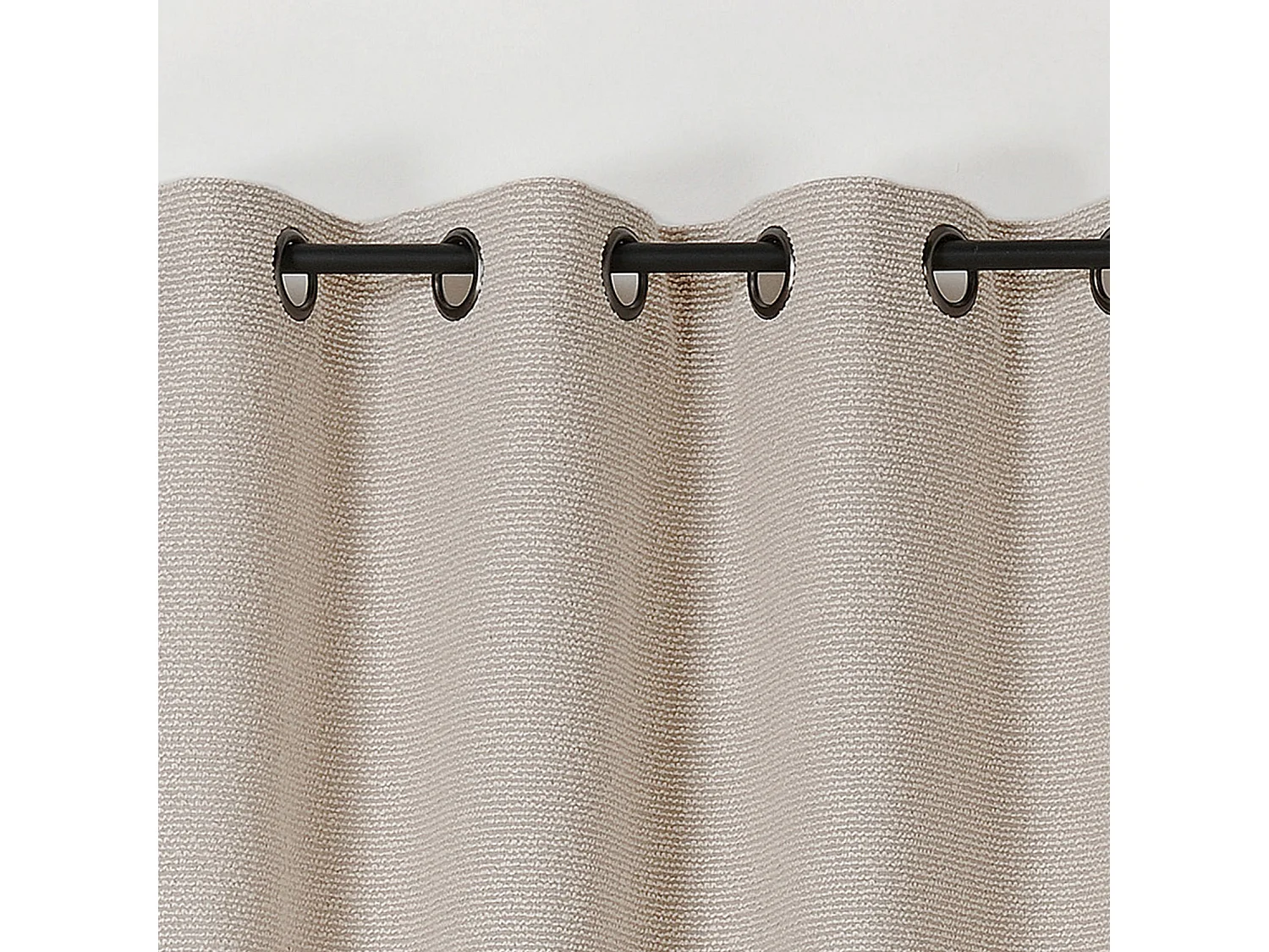 Vorhang mit texturiertem Bouclé-Look