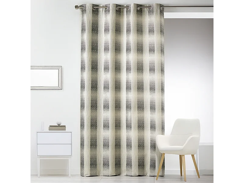 Rideau en Jacquard Effet Quadrillé