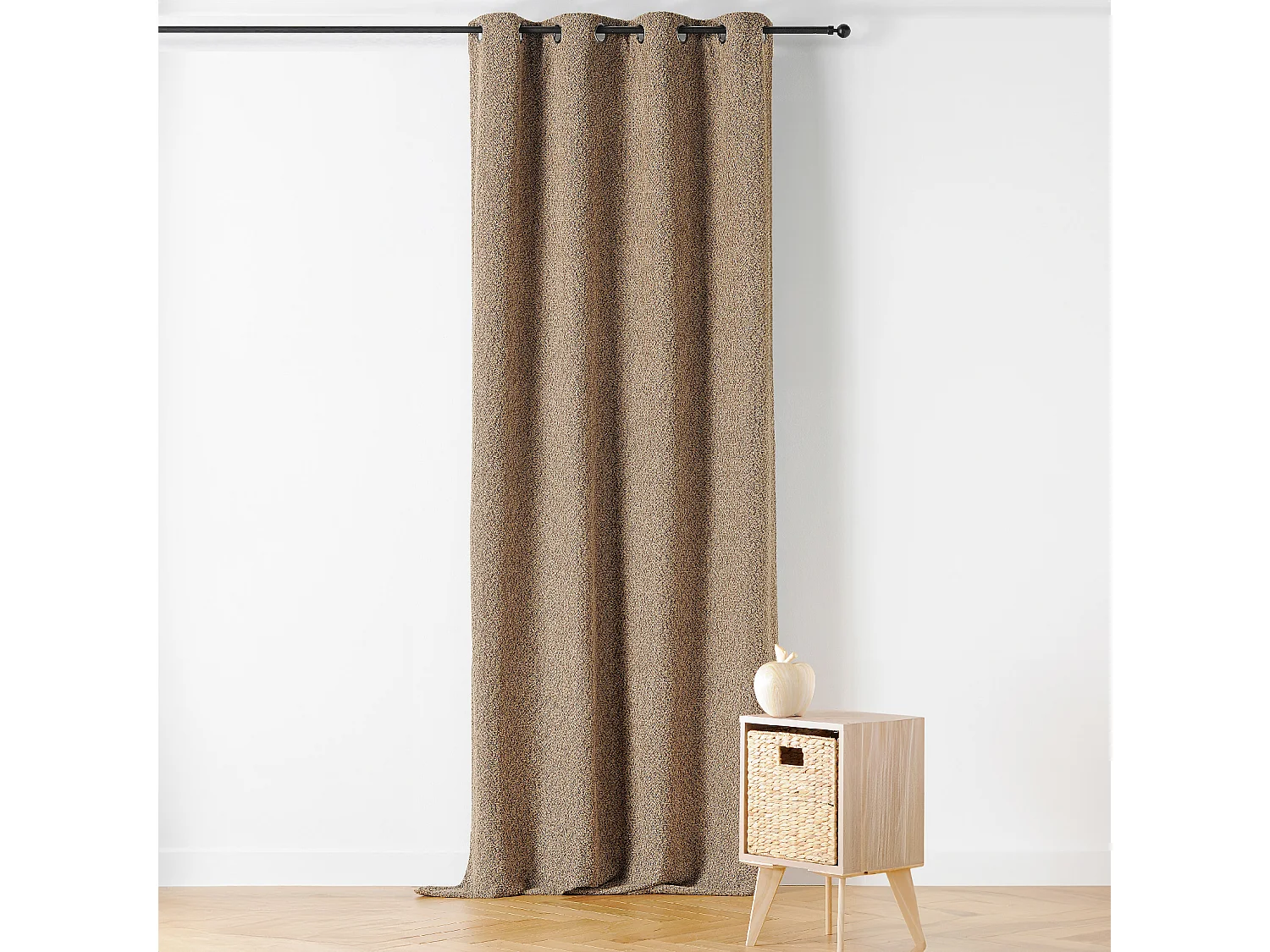 Cortina Térmica con Ojales Efecto Bouclé