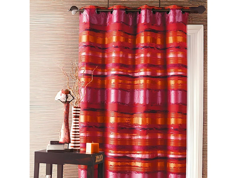 Fertigvorhang mit Längsstreifen 140 x 260 cm