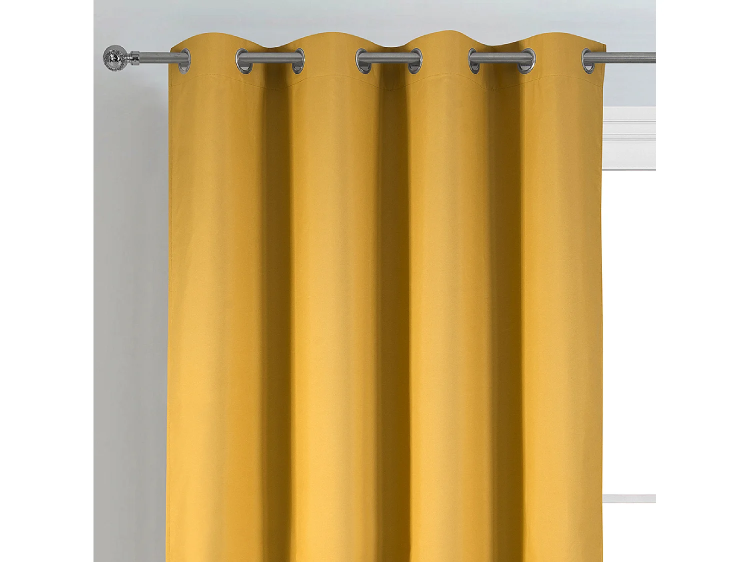 Cortina decorativa lisa opaca y térmica