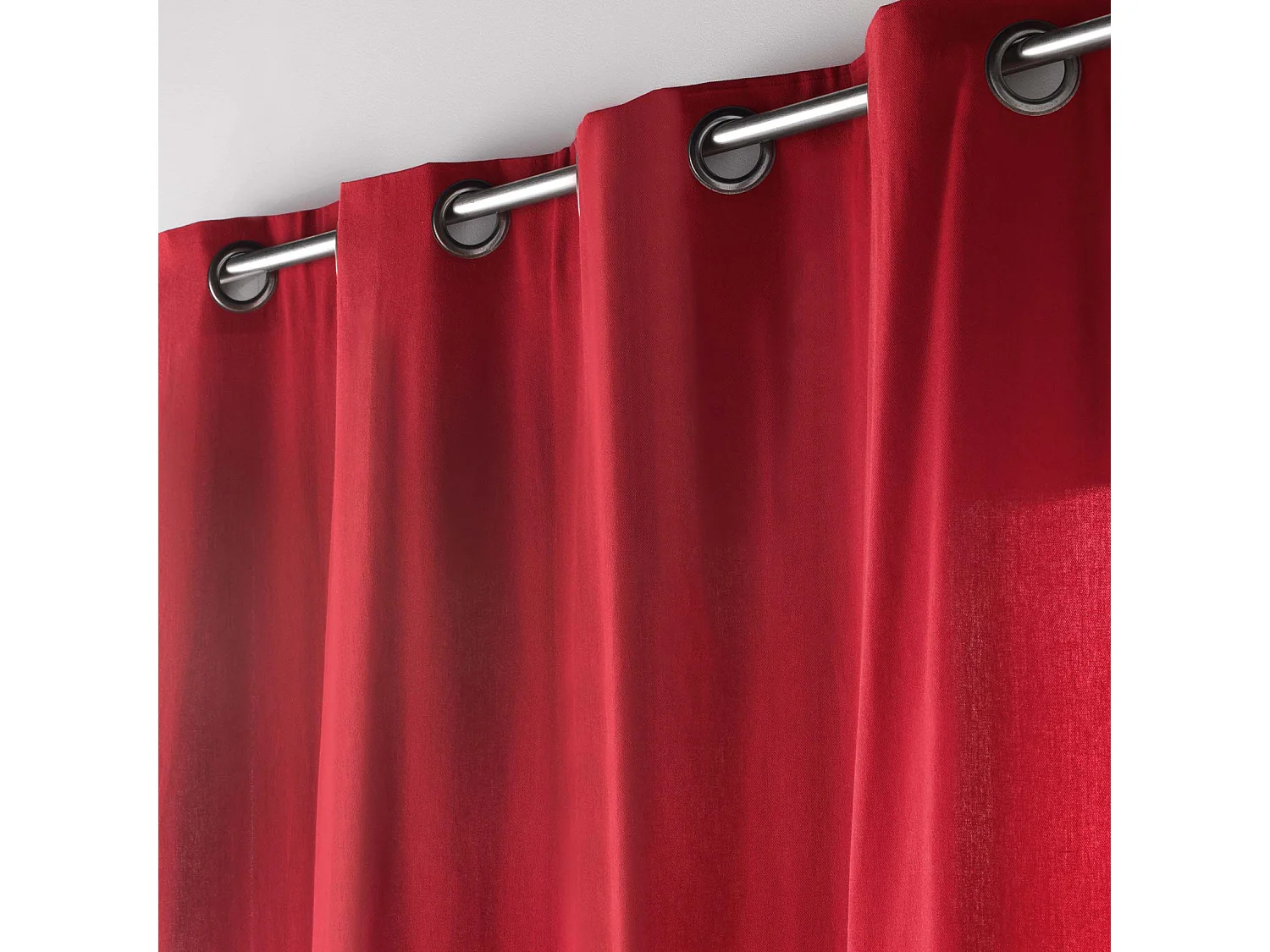 Visillo de decoración de poliéster/algodón reciclado 135 x 180 cm