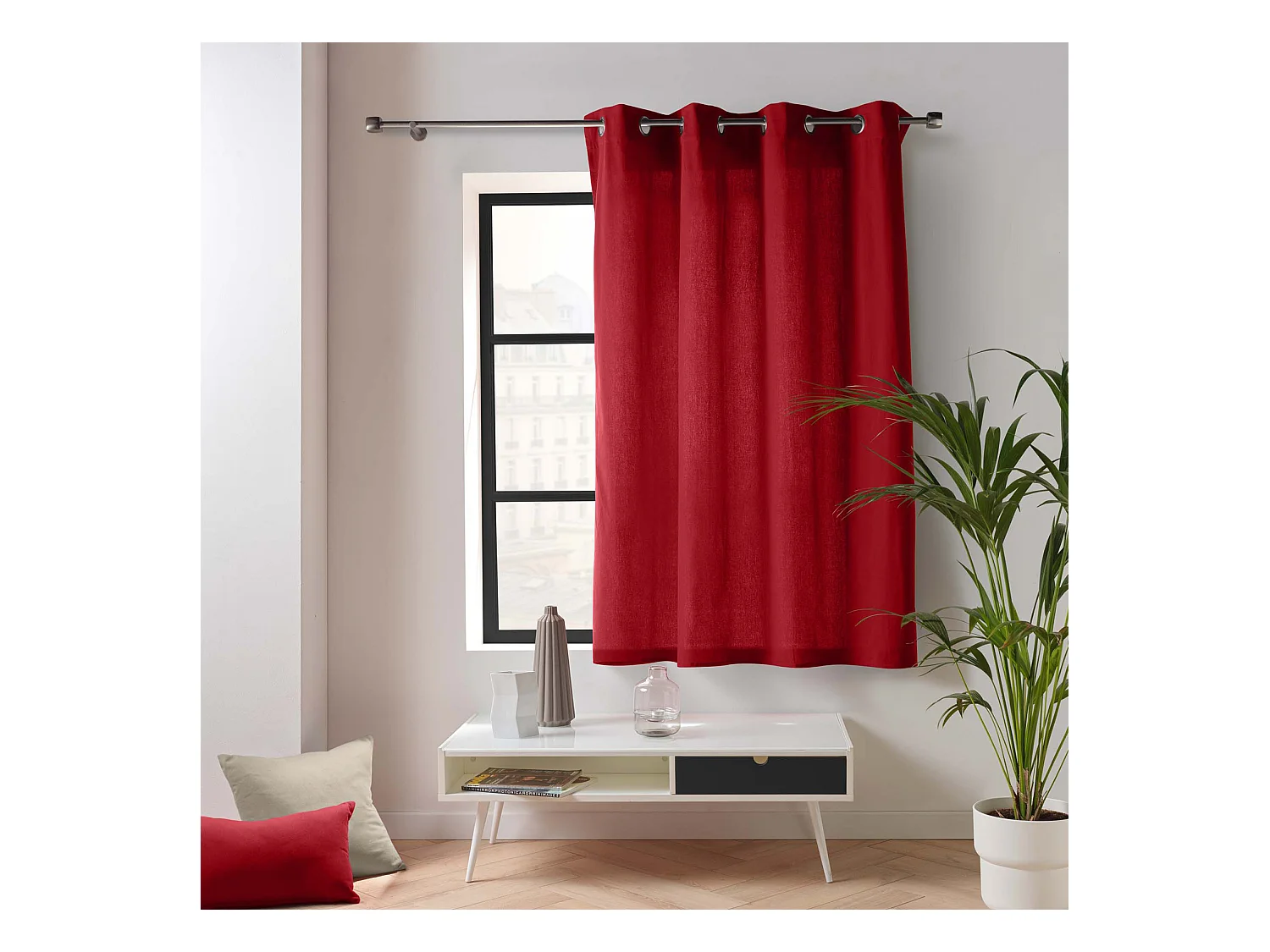 Dekoschal aus recycelter Polyester/Baumwolle 135 x 180 cm