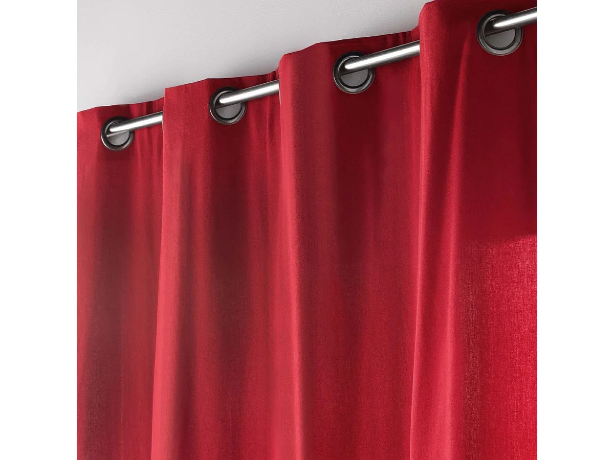 Rideau à Œillets "Twily" 135x180cm Rouge