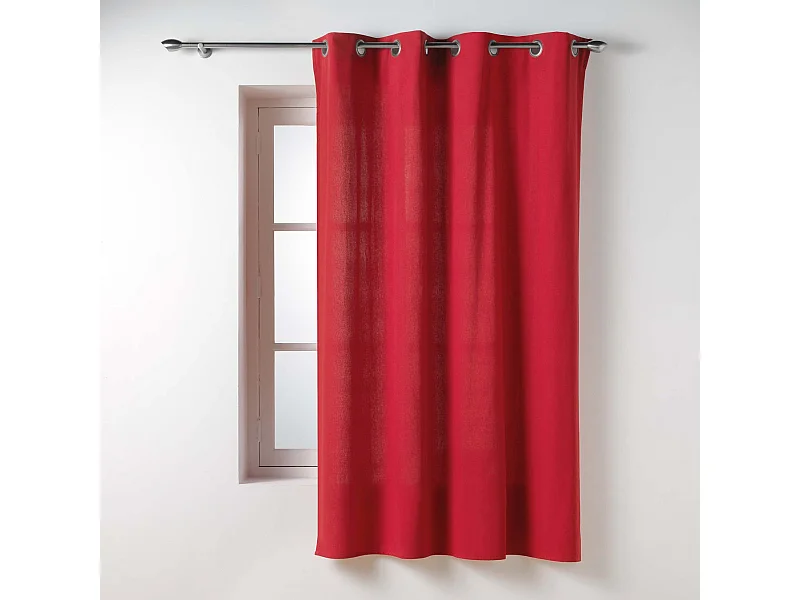 Rideau à Œillets "Twily" 135x180cm Rouge