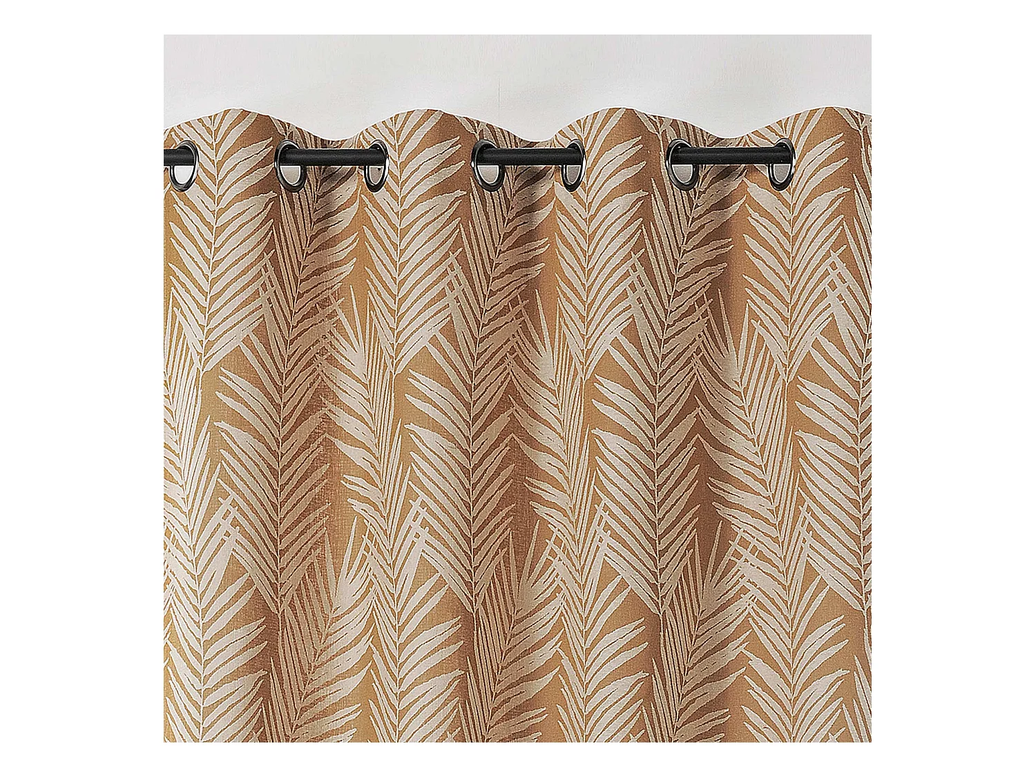 Rideau imprimé feuille de palmier