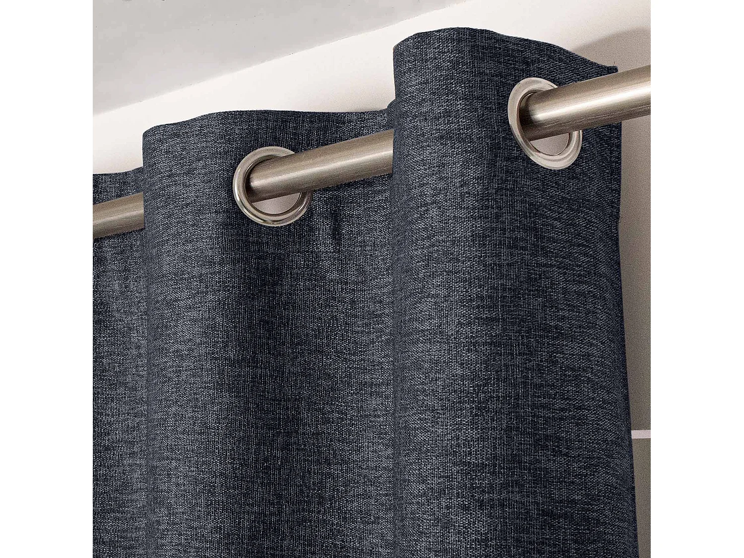 Cortina lisa opaca "trenzada" 140 x 240 cm