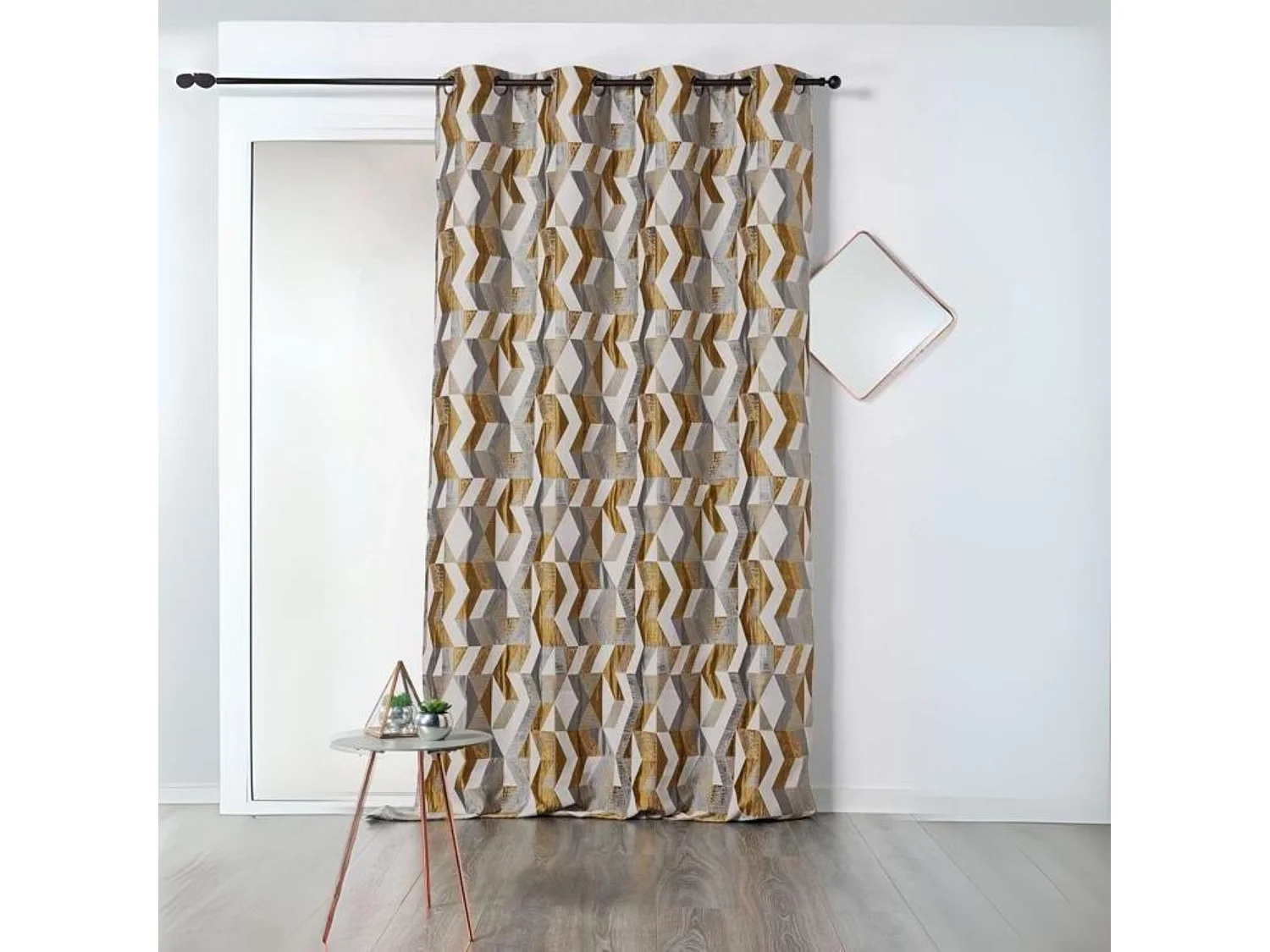 Cortina zigzag colorida 135 x 240 cm