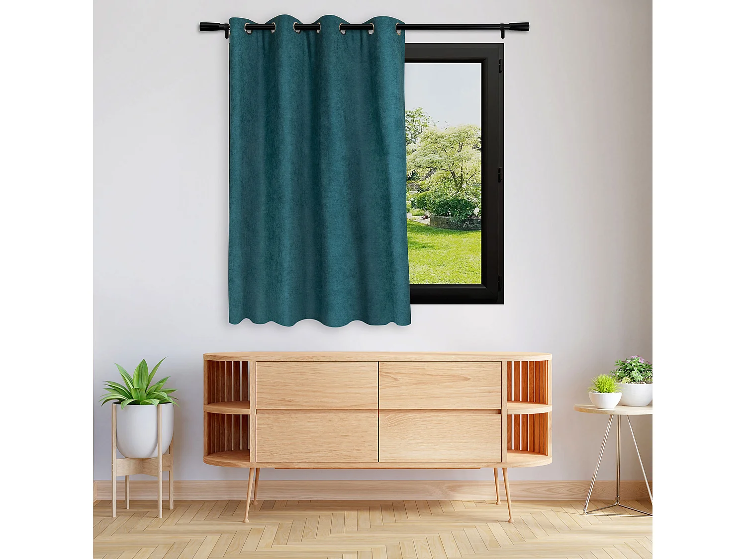 Rideau anti-froid doublé polaire