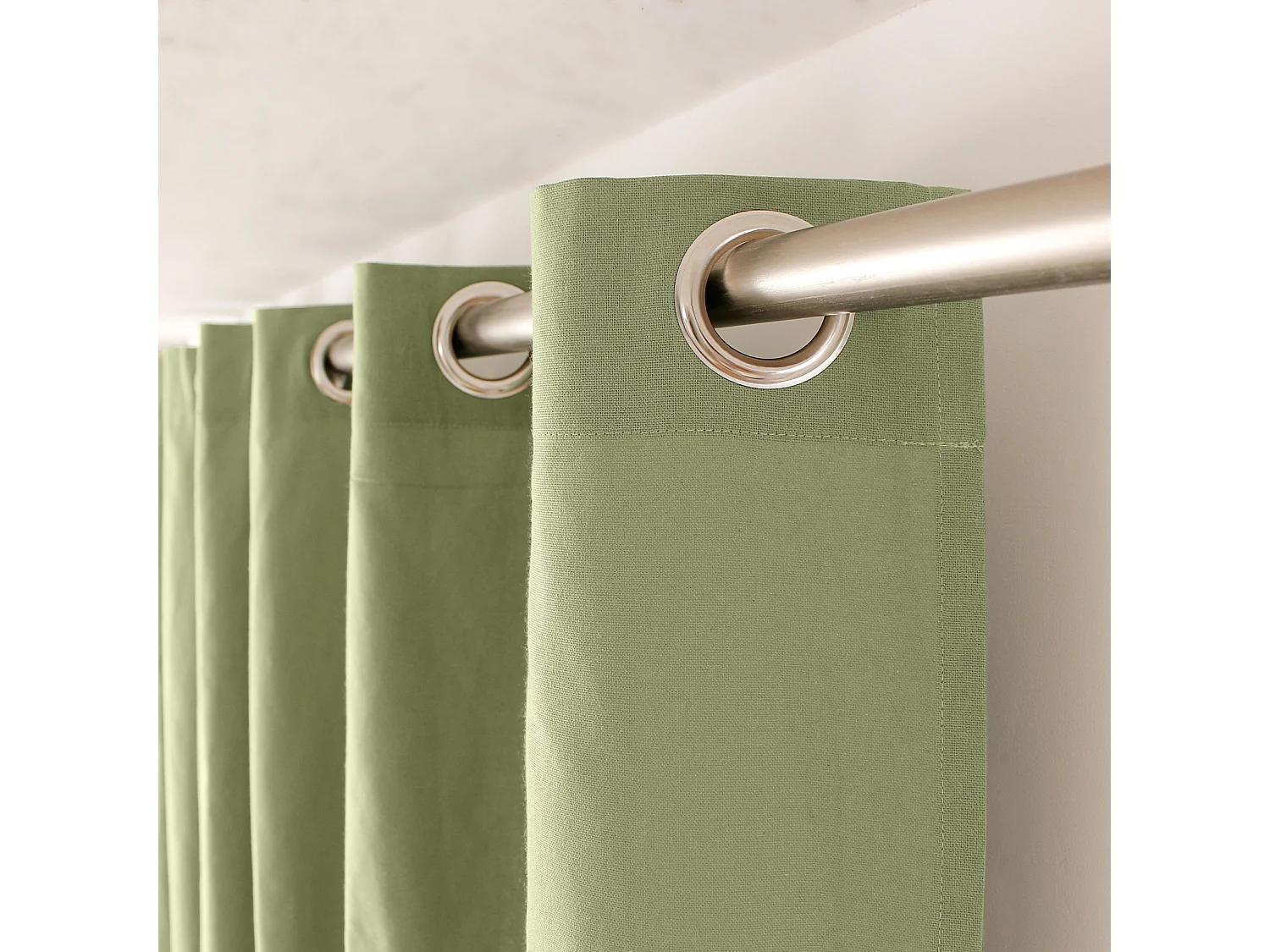 Cortina colorida de algodón puro 8 ollaos