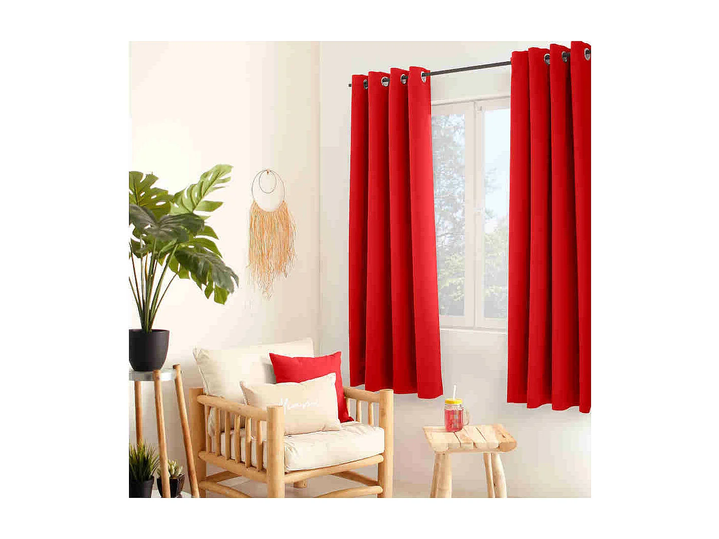 Cortina térmica de microfibra forrada