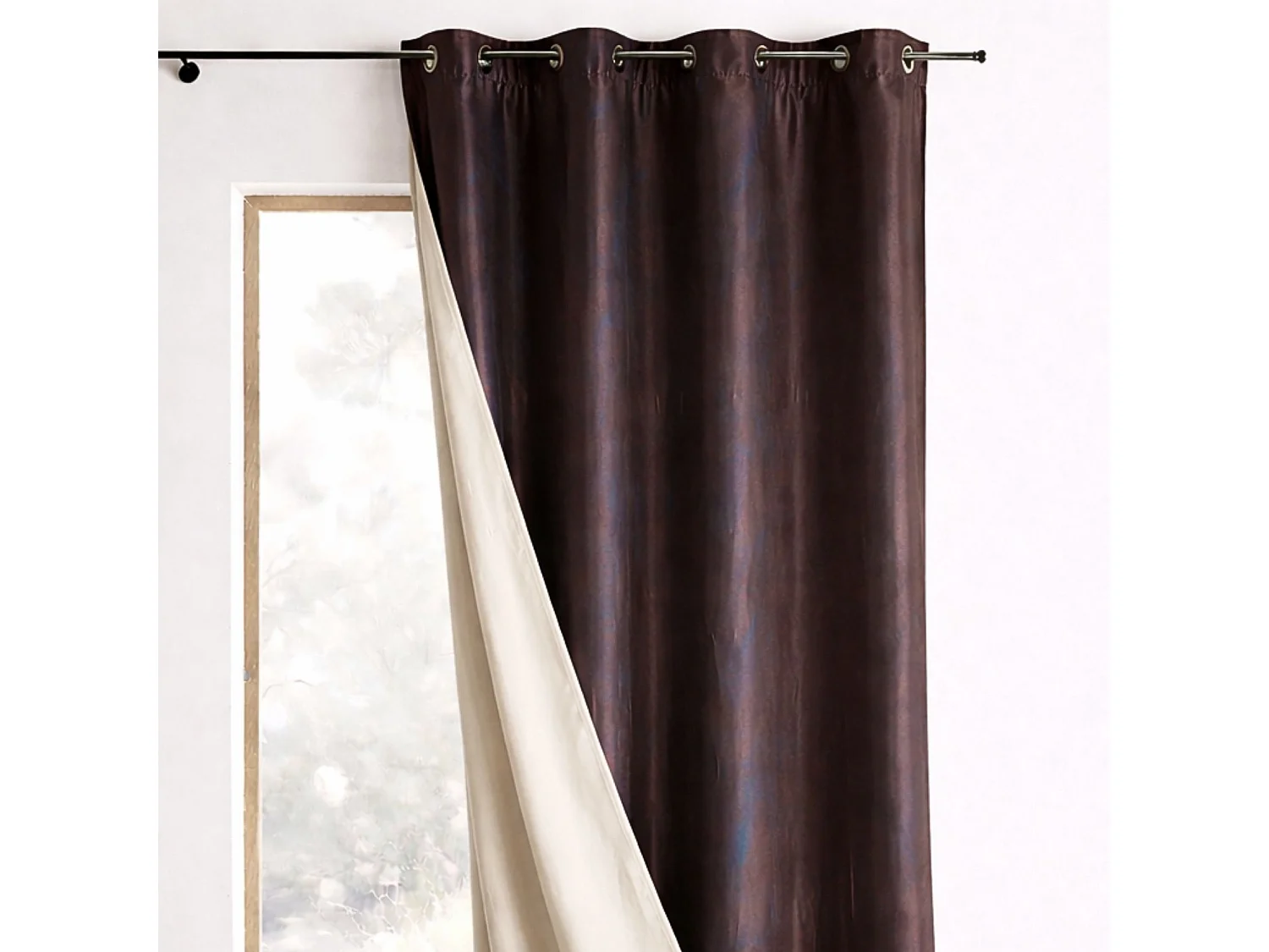 Wendevorhang aus Taft 140 x 260 cm