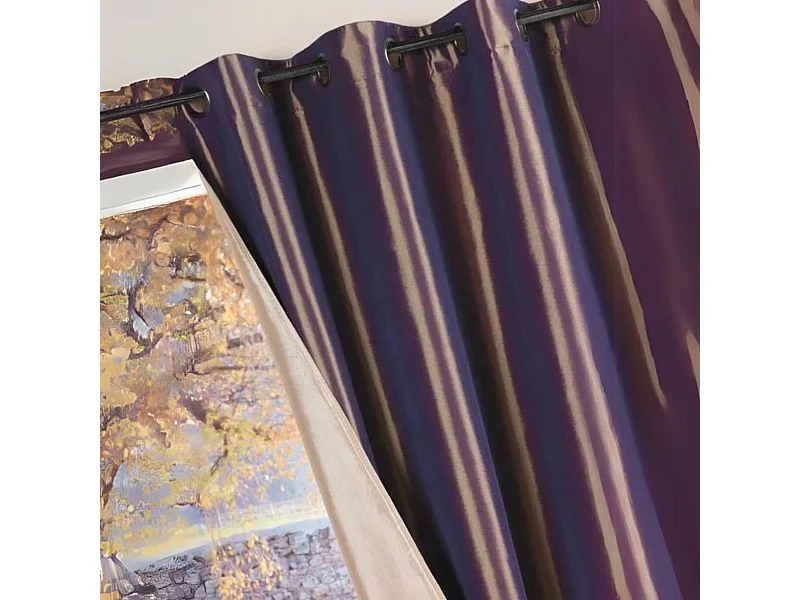 Cortina Reversible de Tafetán 140 x 260 cm