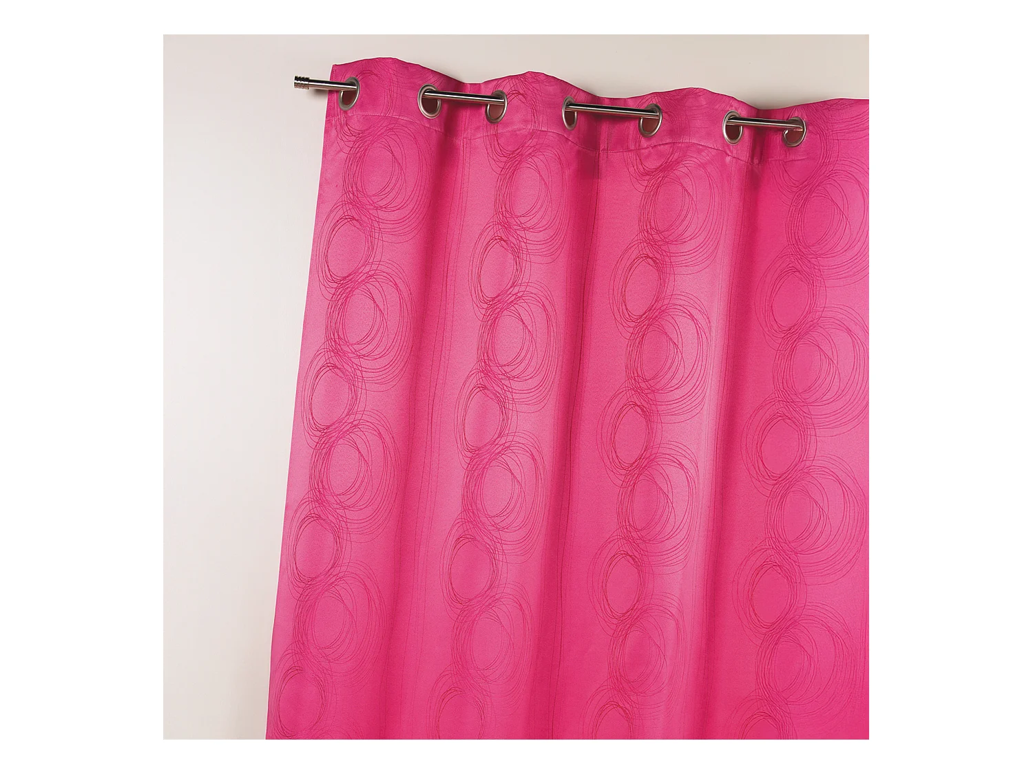 Rideau en jacquard avec imprimés "cercle"