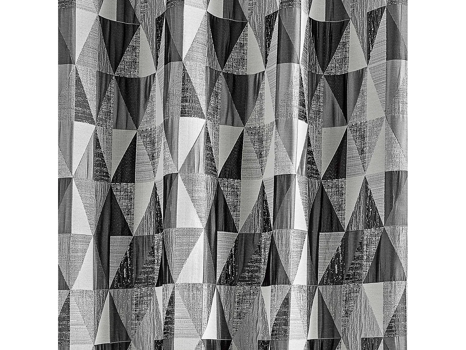 Cortina de diseño con patrones triangulares 140 x 260 cm