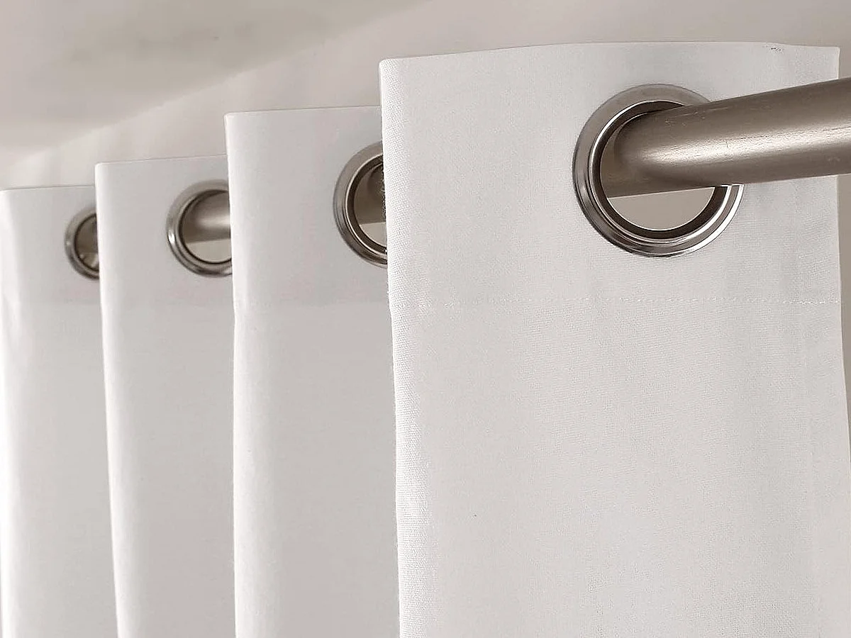 Cortina colorida de algodón puro 8 ollaos