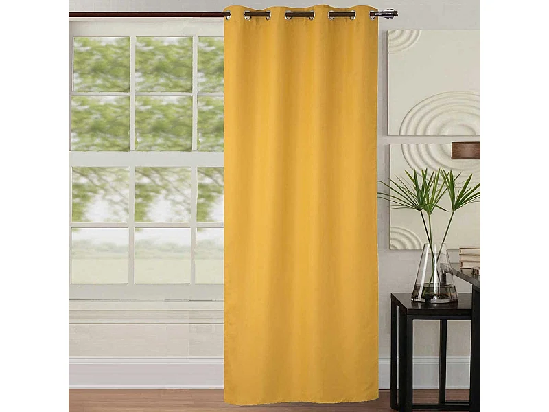 Rideau occultant uni coloré