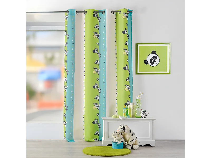 Cortina para niño con impresiones "cebra"