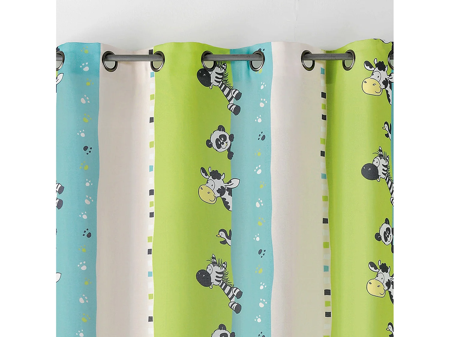 Cortina para niño con impresiones "cebra"