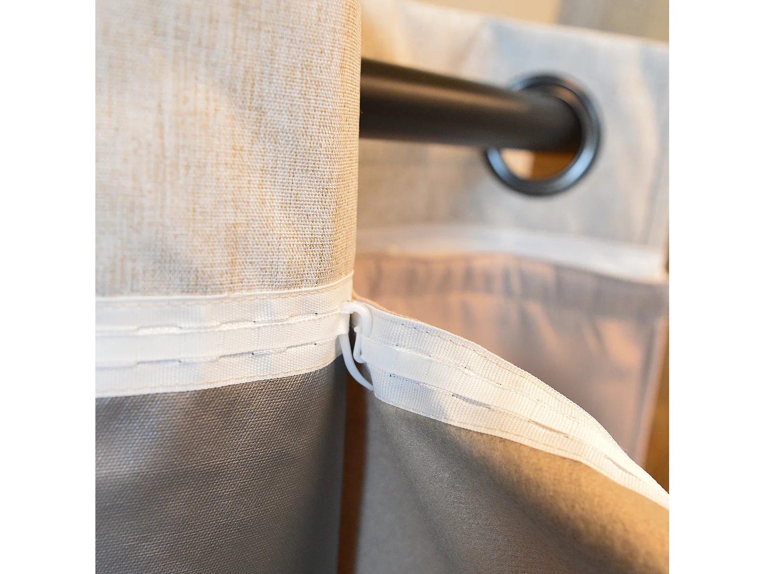 Rideau thermique et occultant  hiver - été