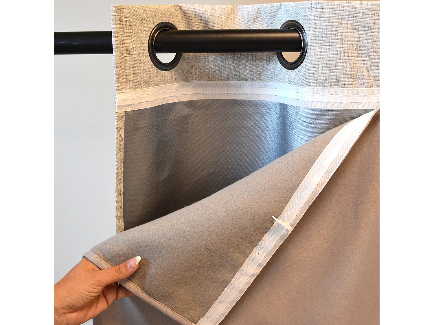 Rideau thermique et occultant  hiver - été