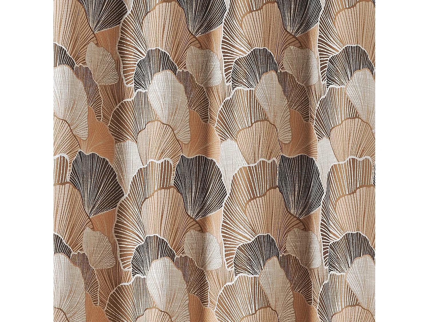 Cortina estampada de pétalos de flores 135 x 240 cm