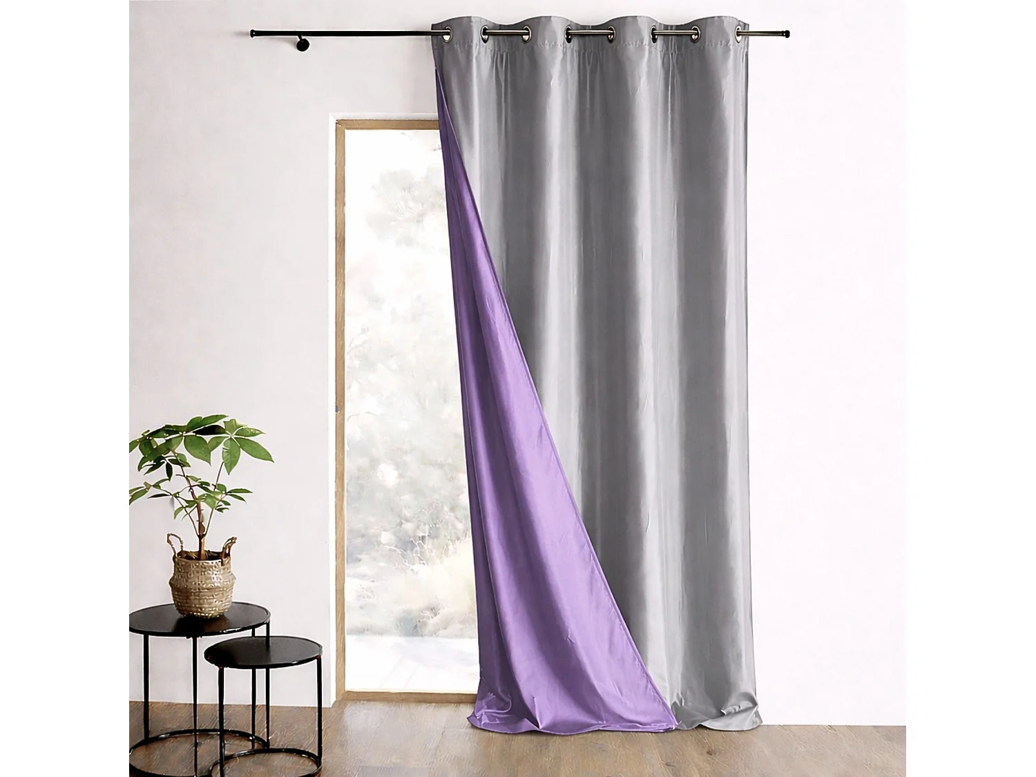 Wendevorhang aus Taft 140 x 260 cm