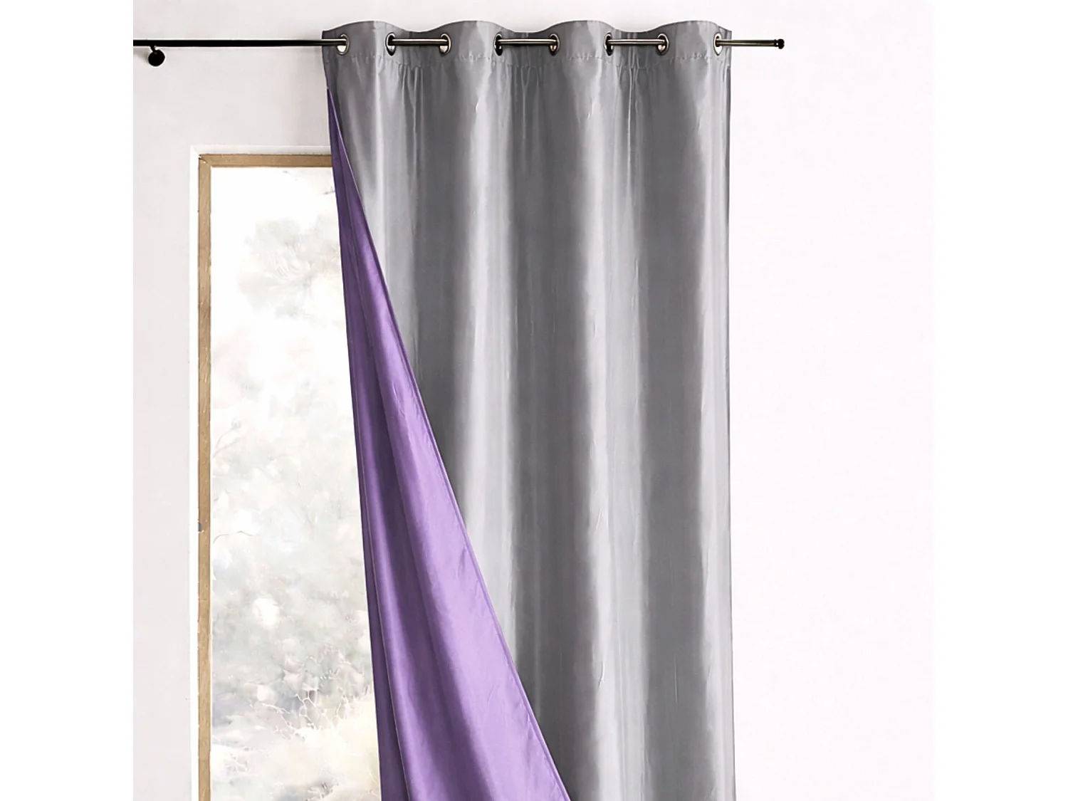 Wendevorhang aus Taft 140 x 260 cm