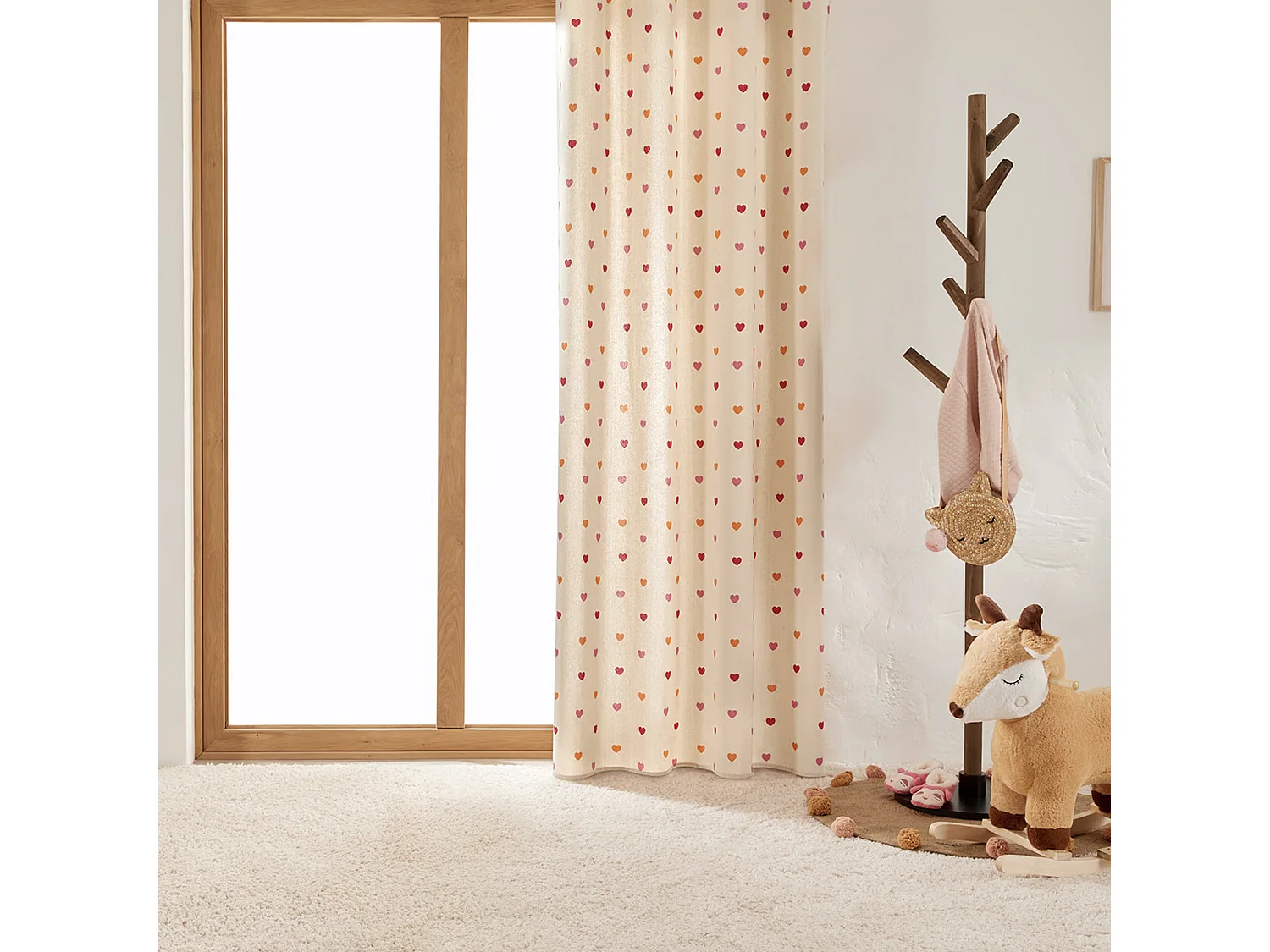 Rideau Enfant "Amour" 140x260cm Beige