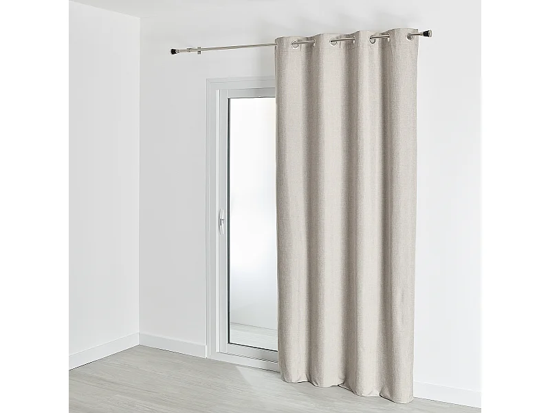 Cortina 100% opaca con efecto moteado 140 x 260 cm