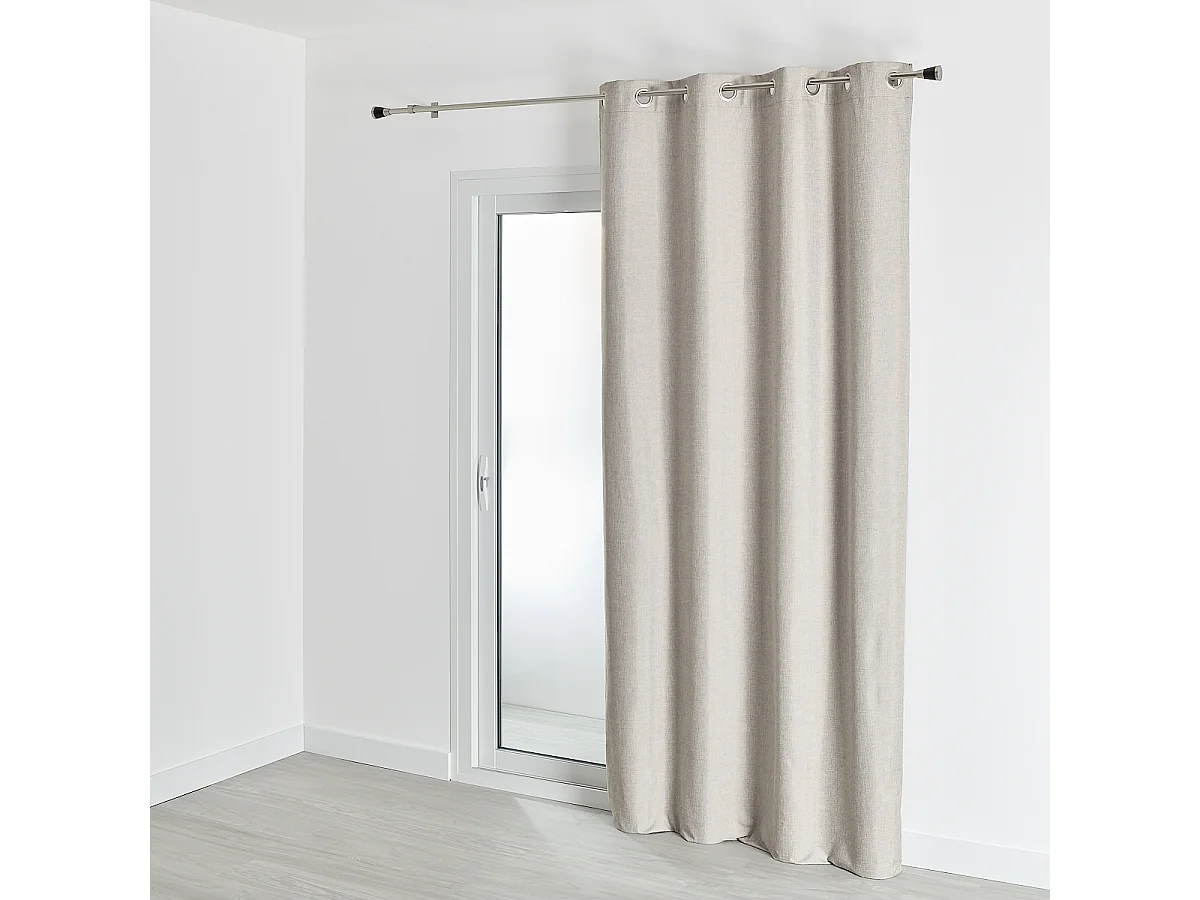 100% verdunkelnder Vorhang mit meliertem Effekt 140 x 260 cm