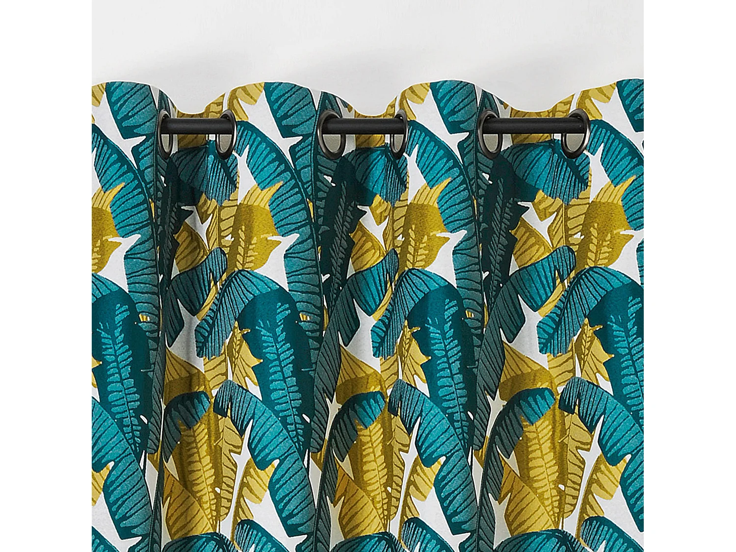 Cortina con estampado de plátanos 140 x 240 cm