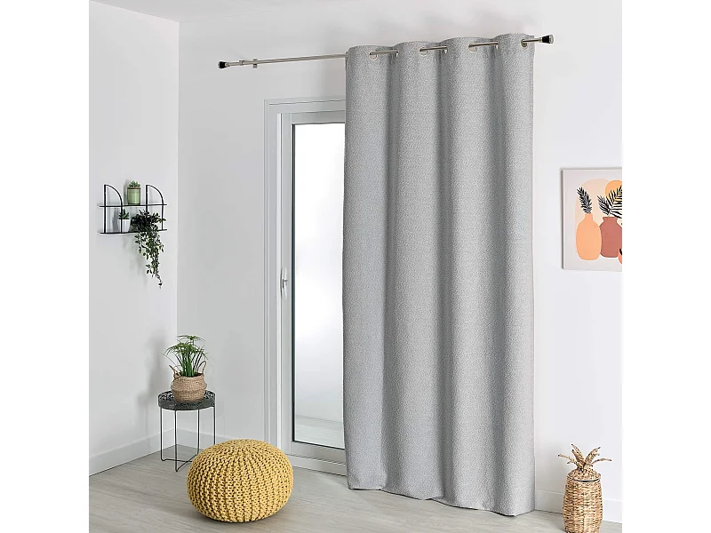 Rideau thermique semi-occultant bouclette