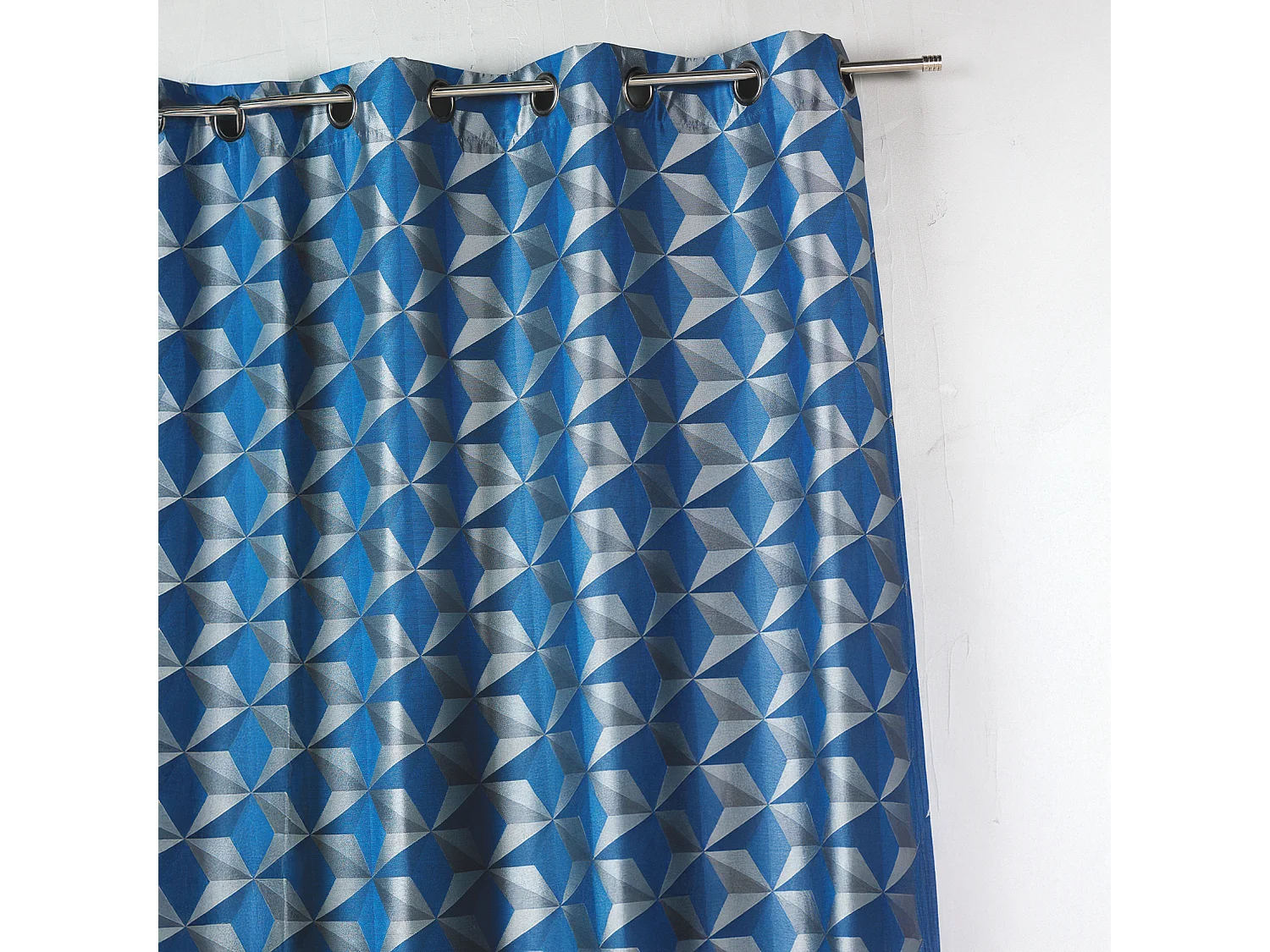 Rideau en jacquard imprimés géométriques