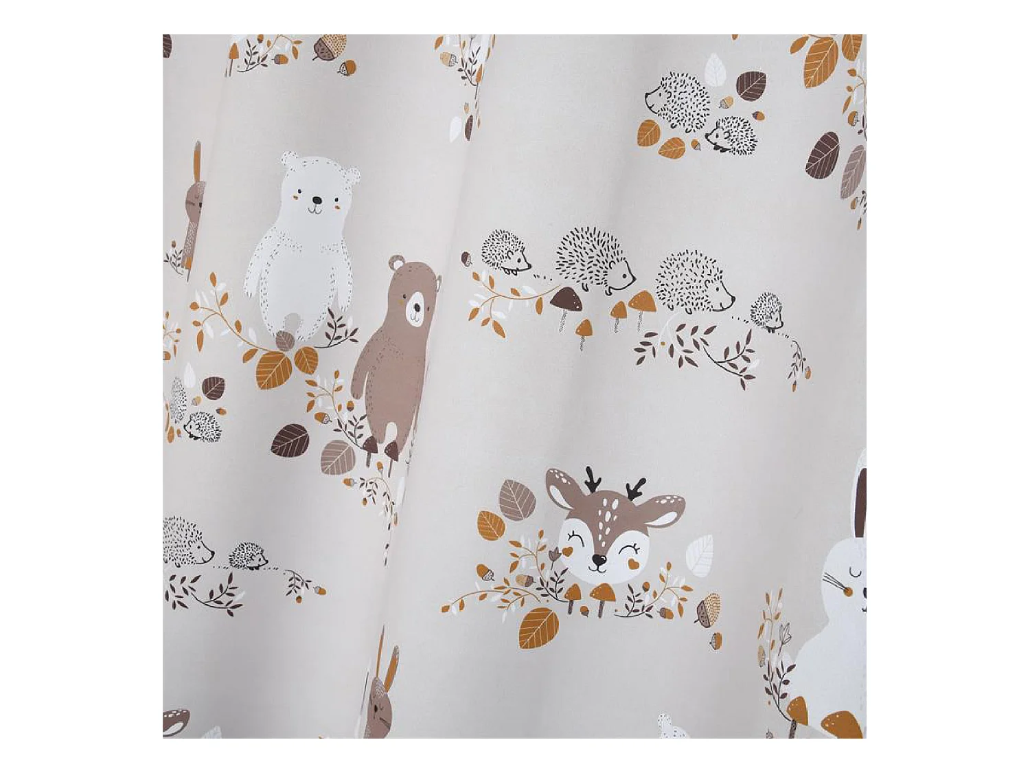 Verdunkelungsvorhang für Kinder mit Waldtieren 135 x 260 cm