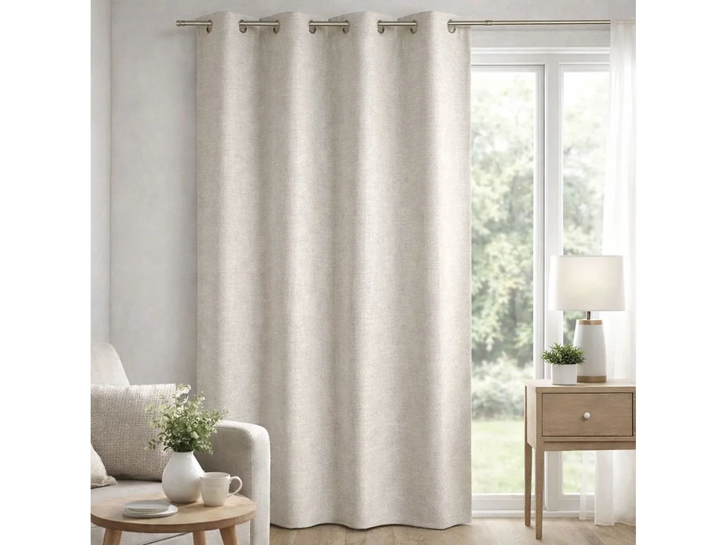 Verdunklungsvorhang Futterung einfarbig 140 x 260 cm