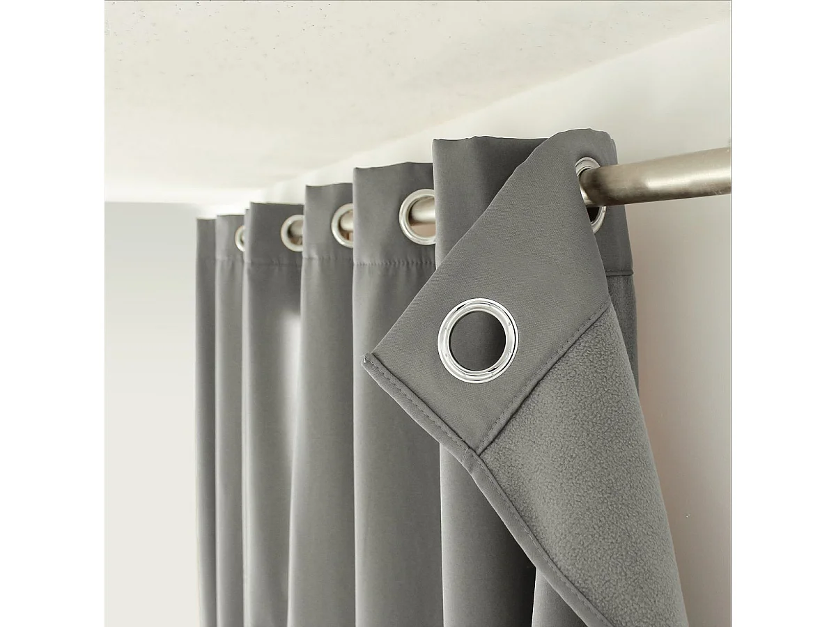Rideau Thermique "Thermos" 140x180cm Gris