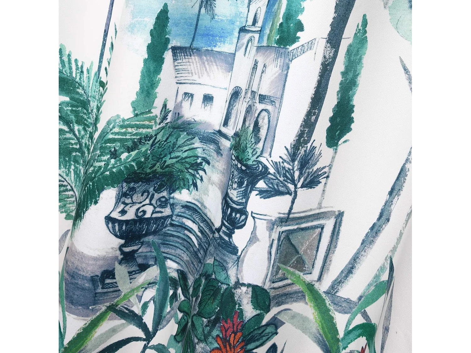 Rideau imprimé esprit villa italienne