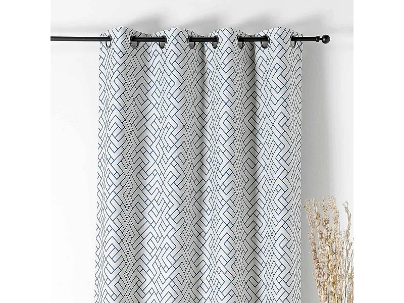 Cortina estampada, gruesa y aislante 140 x 240 cm