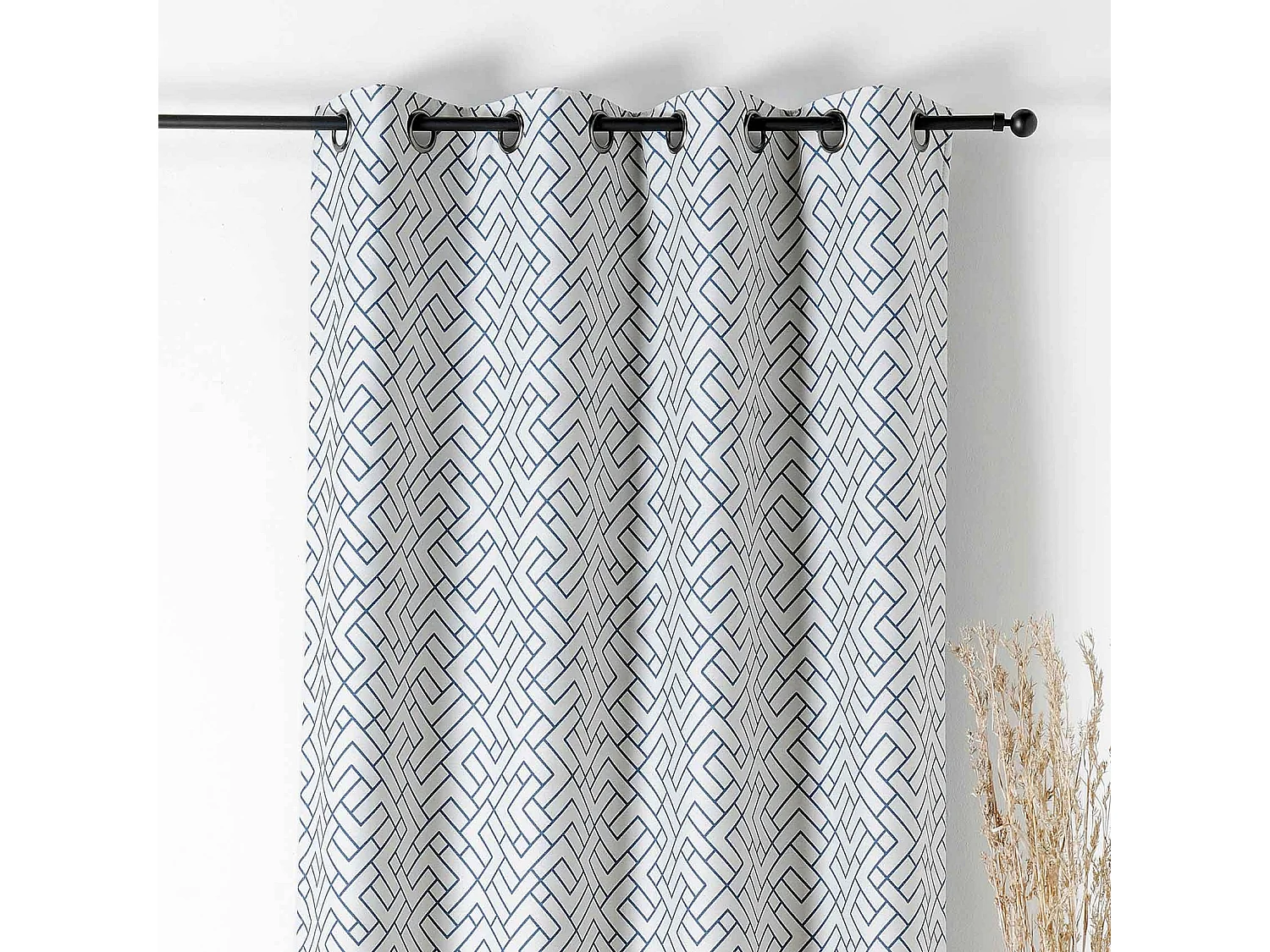 Cortina estampada, gruesa y aislante 140 x 240 cm