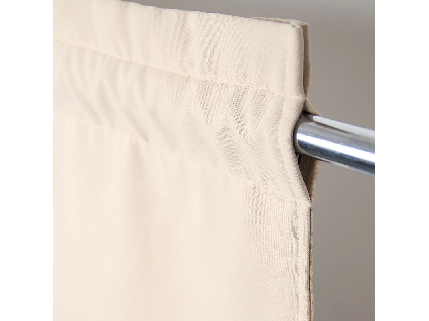 Vorhang als Raumteiler mit Vorhangstange und Kräuselband 145 x 250 cm