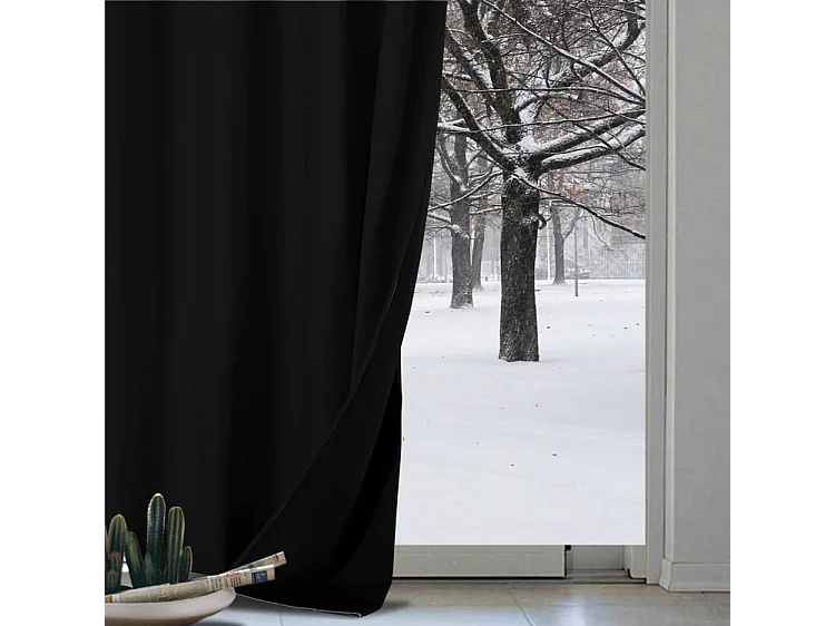 Rideau anti-froid doublé polaire