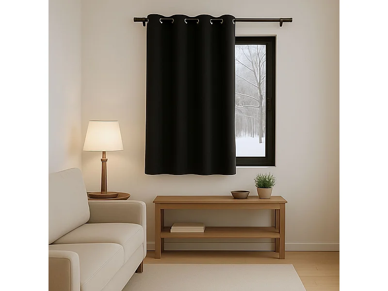 Cortina antifrío doble forrada de polar